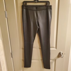 Faux Black Leather Leggings